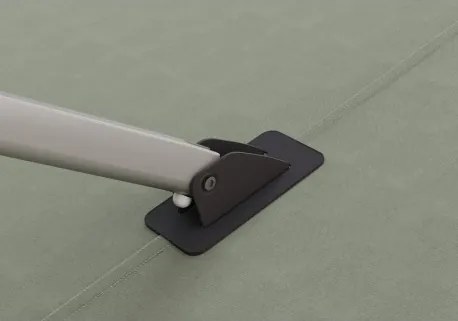 HYPERION 330 x 240 PRESTIGE - luksusowy huśtawkowy parasol ogrodowy z bocznym drążkiem : Kolor parasola - Aloes