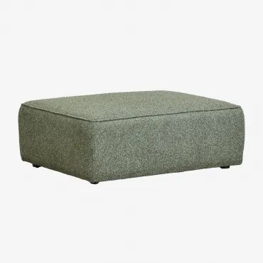 Modułowa Pufa Na Sofę Z Tkaniny Cardea Bouclé Bouclé Salvia Zieleń - Sklum