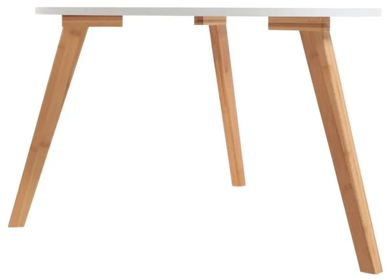 Biały stolik Bonami Essentials Skandinavian, dł. 120 cm