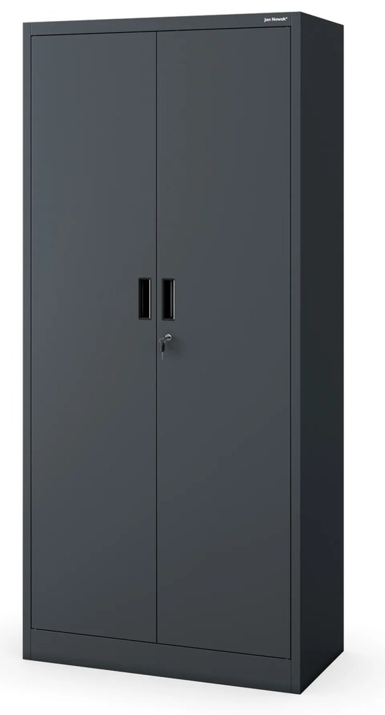 Szafa metalowa biurowa z 4 półkami antracytowa, 1750x800x400 mm: JAN Compact