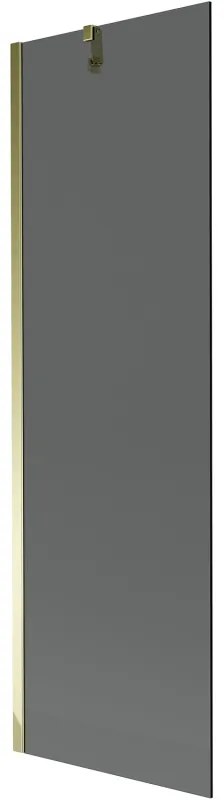 Mexen Next parawan nawannowy 1-skrzydłowy 60 x 150 cm, grafit, złoty - 895-060-000-00-40-50