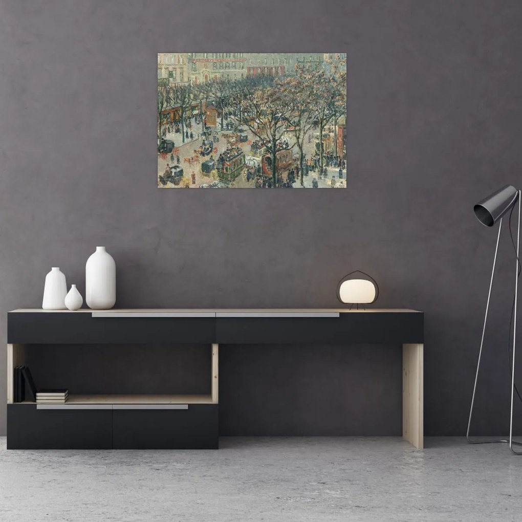 Obraz - Camille Pissarro, Boulevard des Italiens, Morning, Sunlight, reprodukcje (70x50 cm)