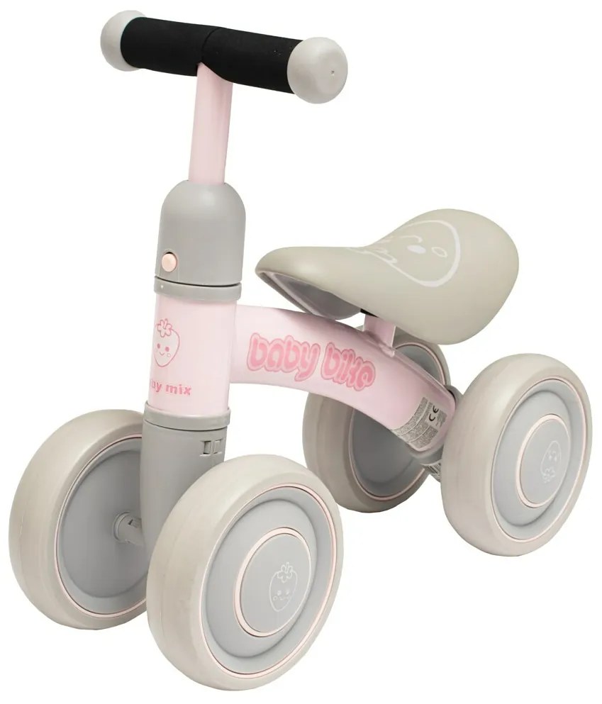 Baby Mix Odpychacz dla dzieci Baby Bike Fruit, różowy