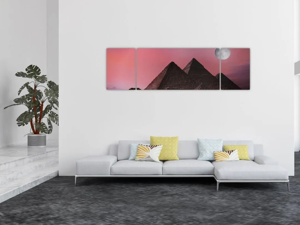 Obraz - Piramidy w Gizie, Egipt (170x50 cm)