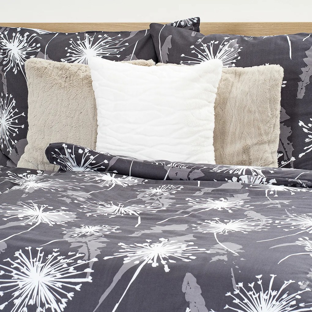 4Home Pościel bawełniana Midnight Dandelions, 140 x 200 cm, 70 x 90 cm, 140 x 200 cm, 70 x 90 cm