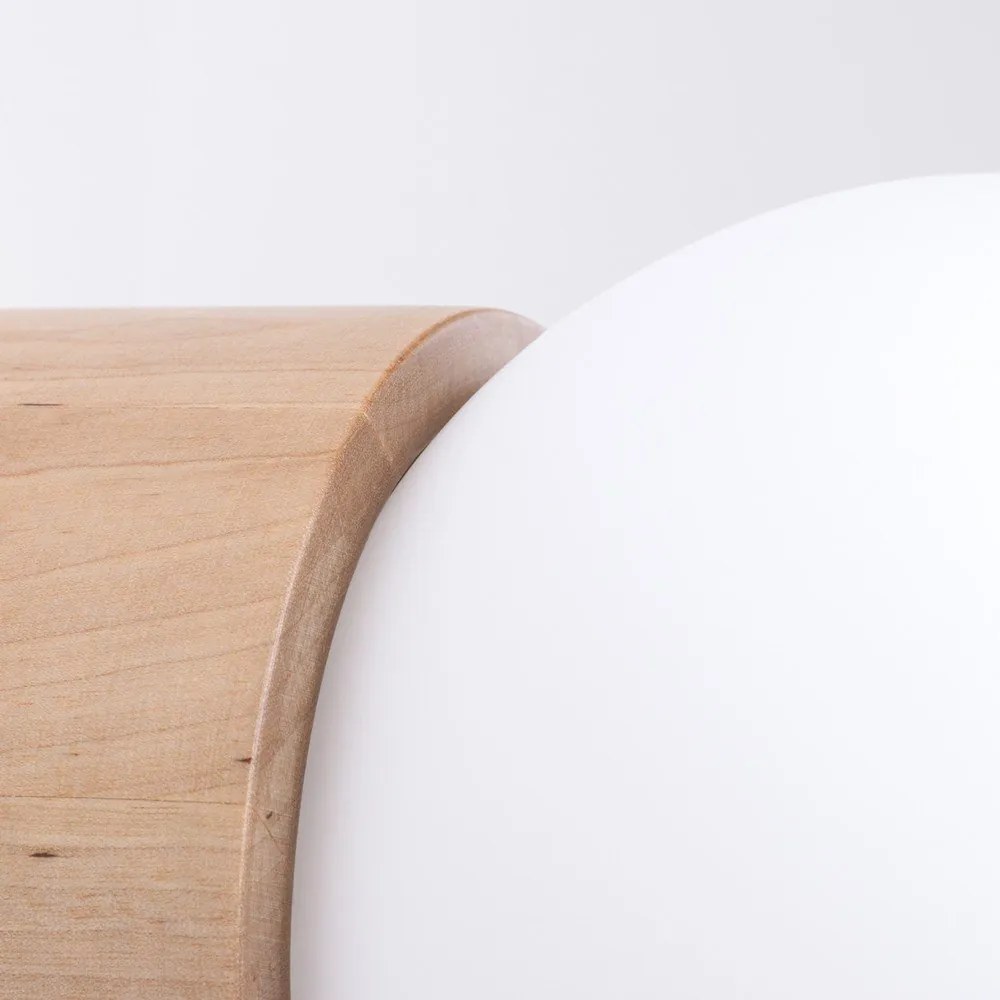 Biało-naturalny kinkiet ø 12 cm Surtur – Sollux