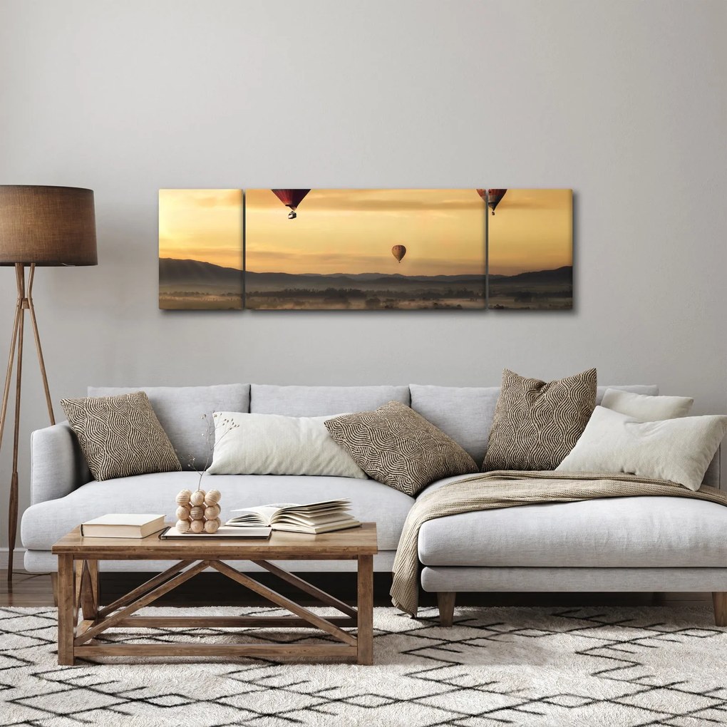 Obraz - latające balony (170x50 cm)
