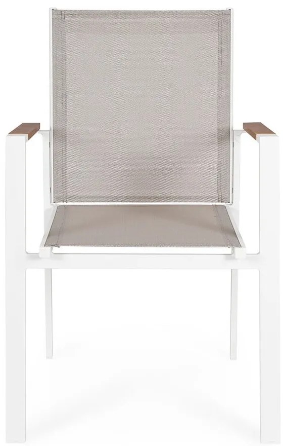 Białe metalowe krzesło ogrodowe Heta – Bizzotto