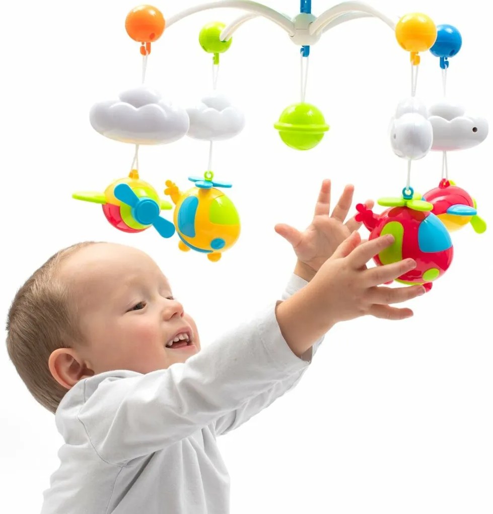 Baby Mix Karuzela nad łóżeczko z projektorem ipilotem, niebieska