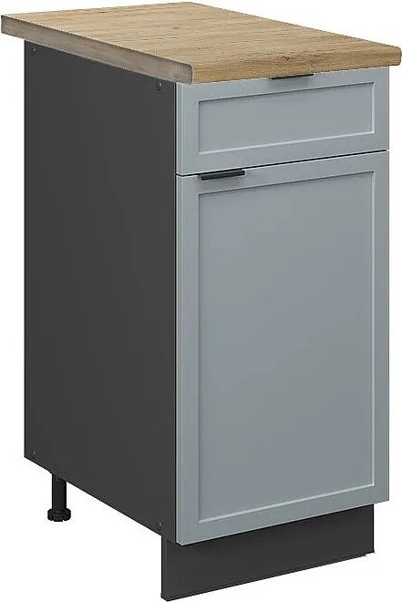 Szafka dolna do kuchni jasnoniebiesko-szary 40x60x82 fame-line