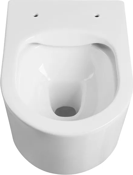 Miska WC wisząca bezkołnierzowa biała MAXIMA MINI z deską wolnoopadającą typu Slim