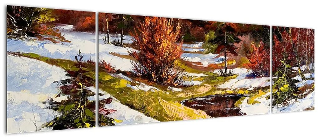 Obraz - Nadejście wiosny (170x50 cm)