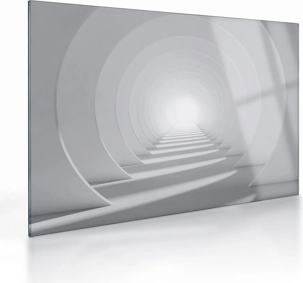 Obraz na szkle - tunel 3D (70x50 cm)