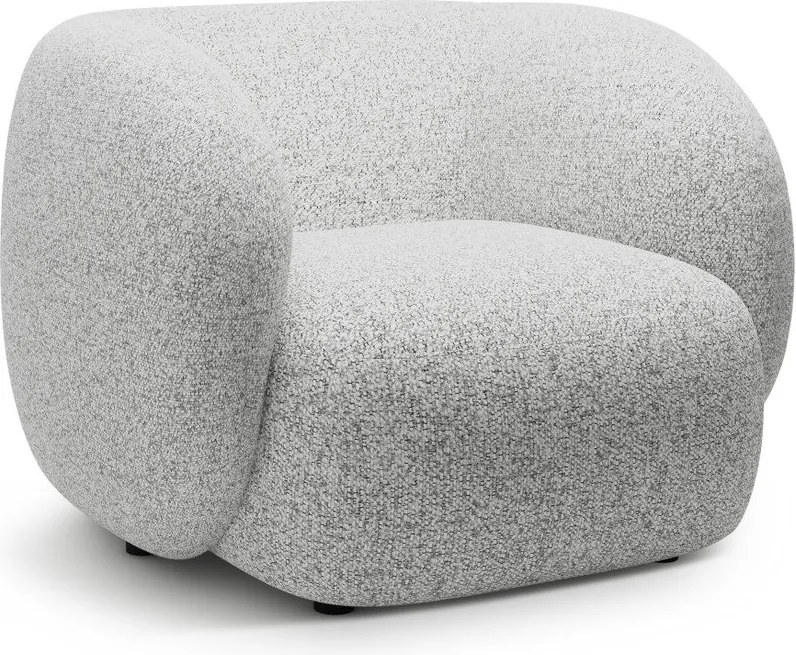 Jasnoszary fotel Kate – Micadoni