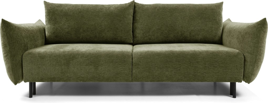 Masseno Sofa UNO z funkcją spania i pojemnikiem na pościel - Zielony - OVER THE HORIZON 38