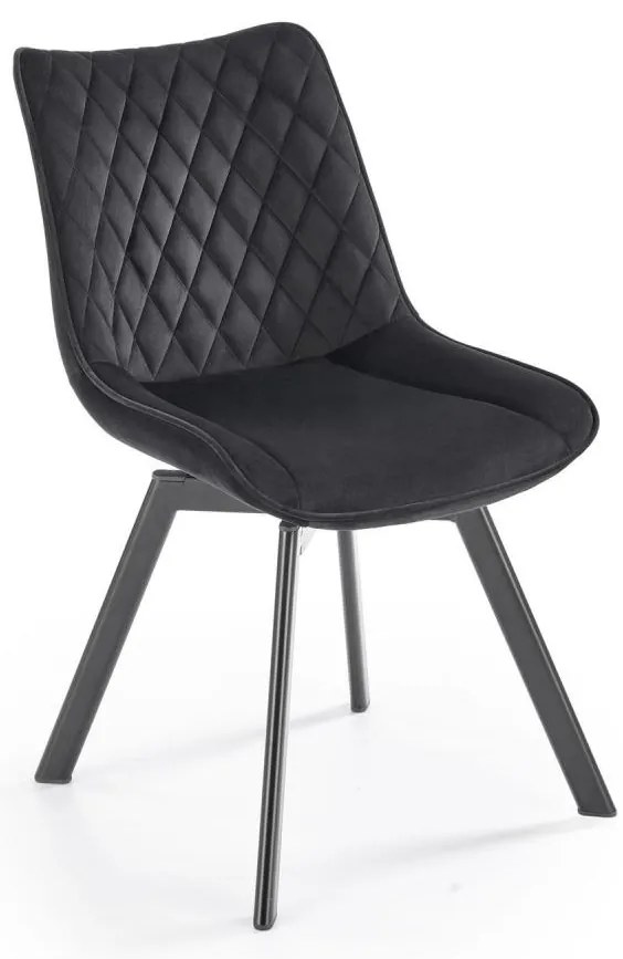 Krzesło do jadalni OMBRA, 1 szt., czarne