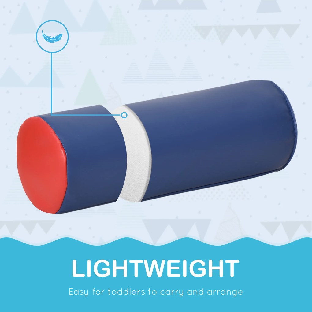 HOMCOM Zestaw miękkich klocków budowlanych 11-częściowy Piankowe zabawki dla maluchów 1-3 lata Kolorowe i bezpieczne | Aosom PL