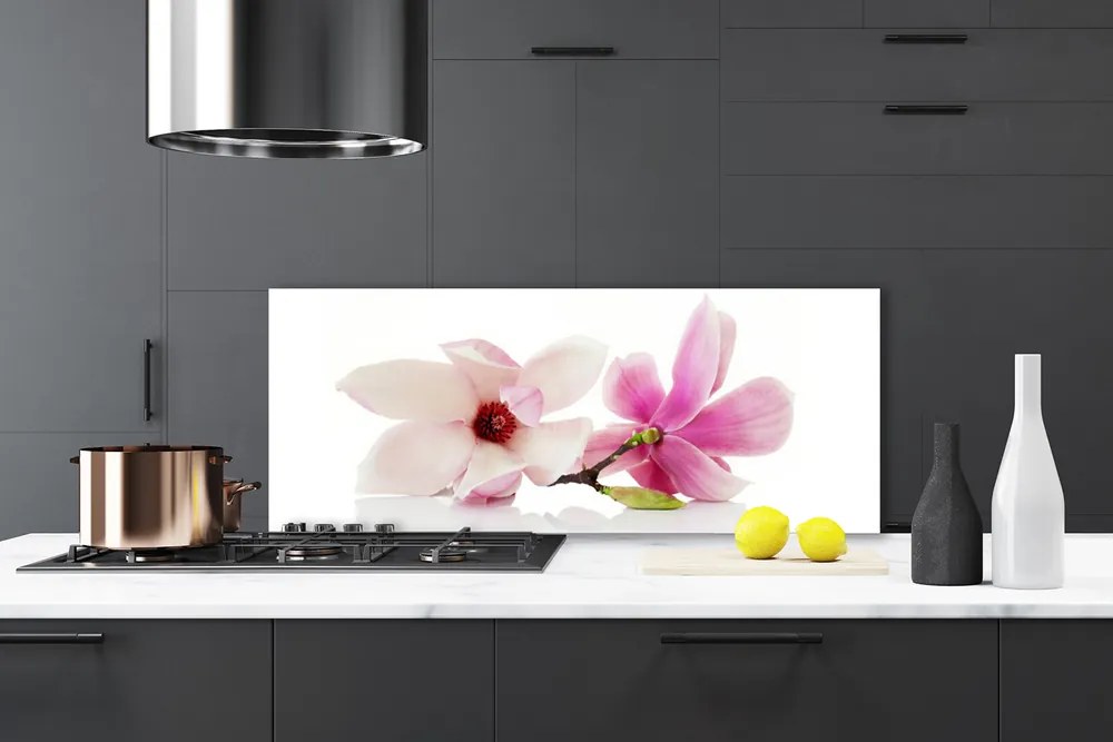 Szkło Ozdobne do Kuchni Romantyczna Kompozycja Kwiatowa