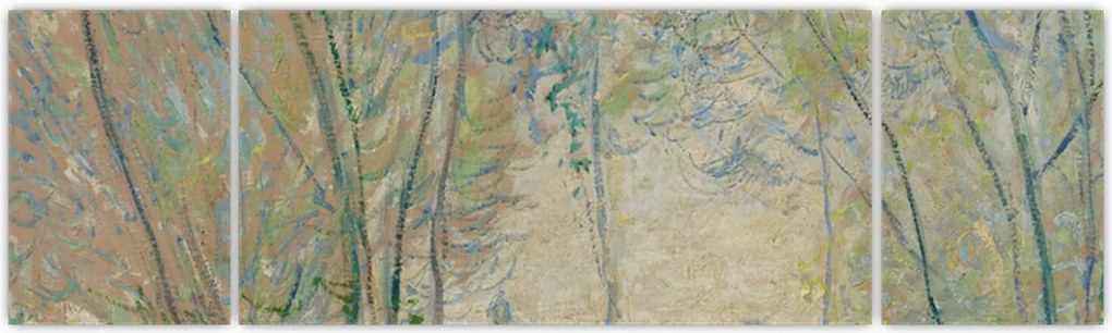 Obraz - Claude Monet, Woman Seated under the Willows, reprodukcje (170x50 cm)