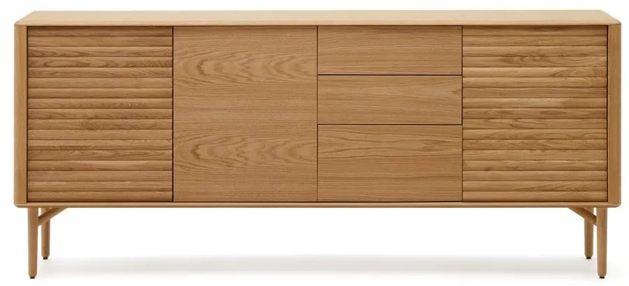 Niska komoda w dekorze dębu 200x86 cm Lenon – Kave Home