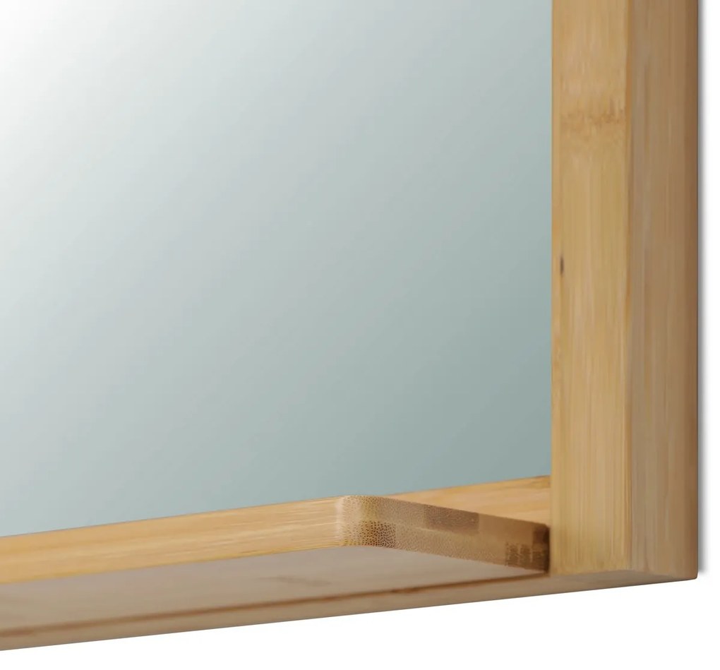Lustro ścienne B043 NAT, bambus, M