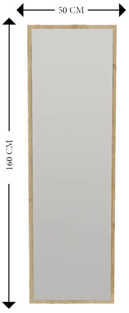 Lustro Tessa Natural 50 x 160 cm