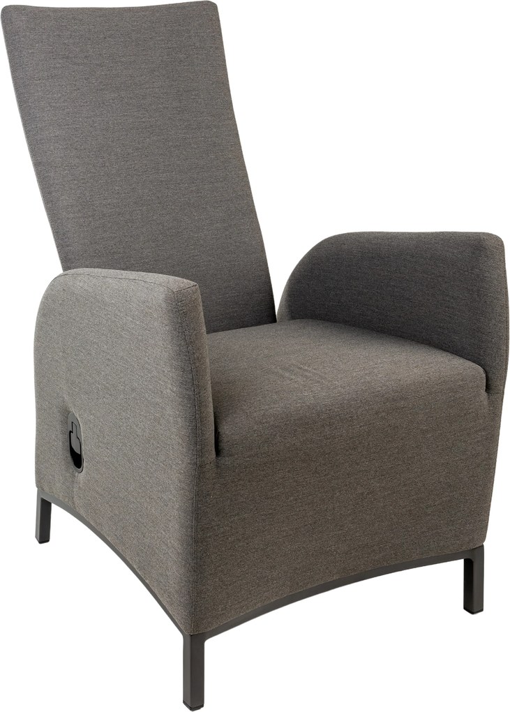 Doppler PARIS LIKA-TEX® szare - luksusowy regulowany fotel ogrodowy - Towar rozpakowany (N352)