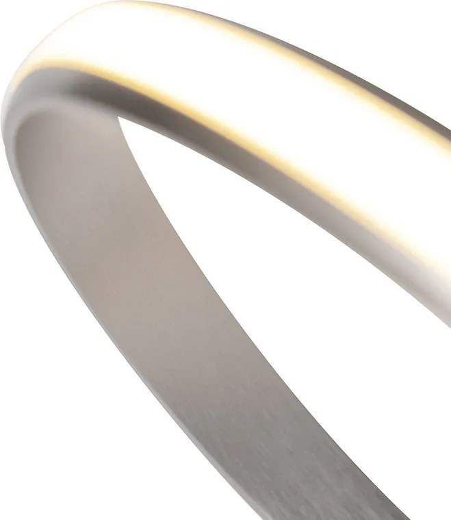 Designerska lampa wisząca stalowa ściemnialna w komplecie z LED - Viola Due