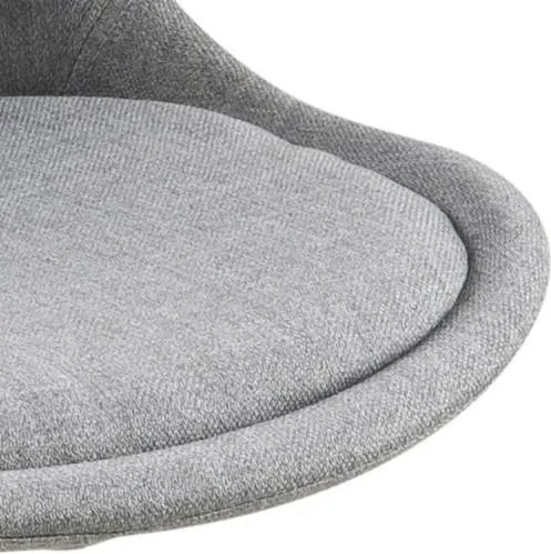 Tapicerowane krzesło do jadalni na drewnianych nogach Dima light grey