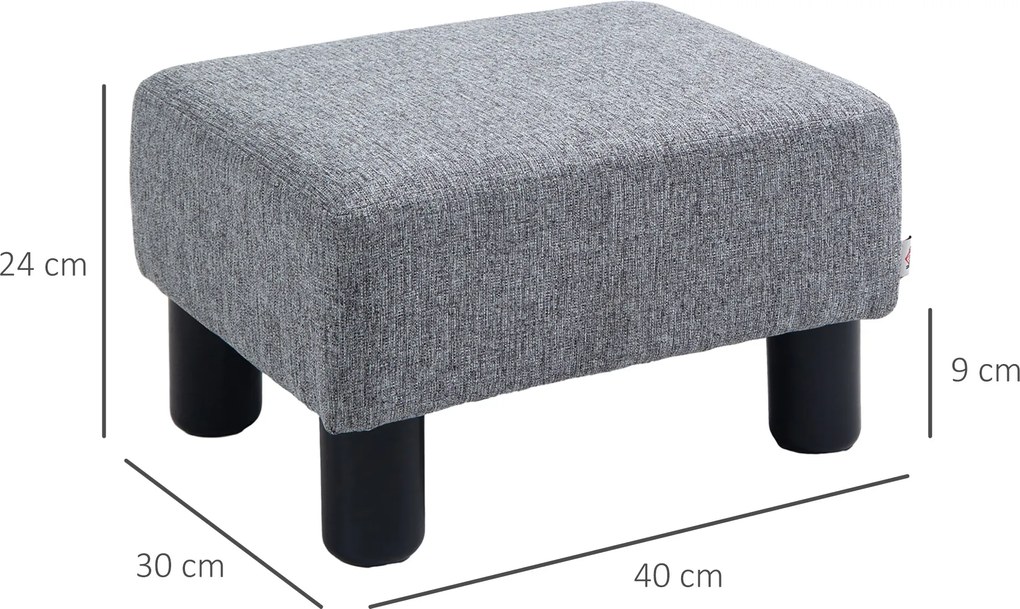 HOMCOM Pufa z eleganckim materiałowym pokryciem