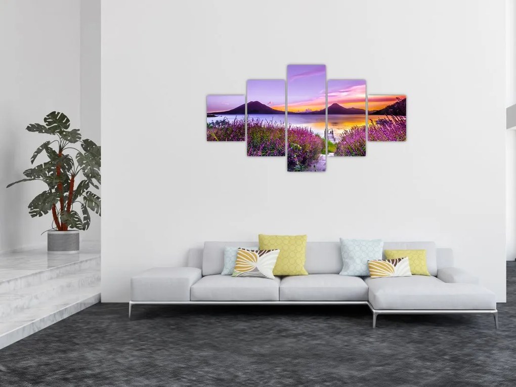 Obraz jeziora (125x70 cm)