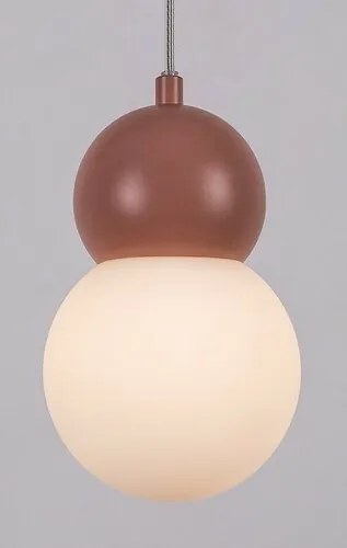 Rabalux 72280 wisząca lampa dziecięca z metalu iszkła Gellia, różowa