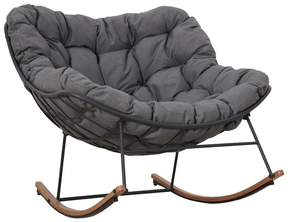 FOTEL BUJANY OGRODOWY NUBE ZE STALOWĄ RAMĄ