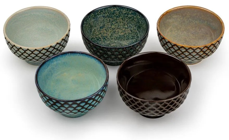 Porcelanowe filiżanki zestaw 5 szt. 200 ml Sara – Bredemeijer