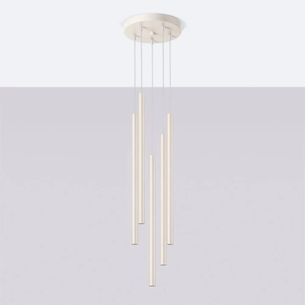 Kremowa lampa wisząca ø 25 cm Fideus – Nice Lamps