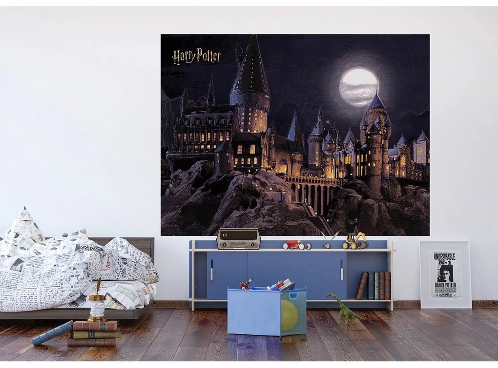Fototapeta dla dzieci Harry Potter Hogwarts Moon 252 x 182 cm, 4 części