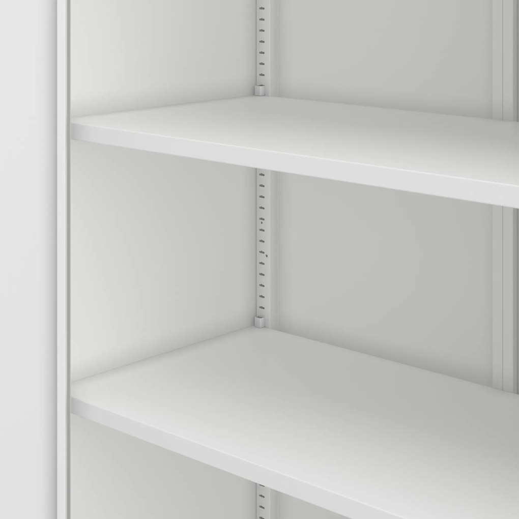 Szafa metalowa biurowa z 4 półkami biała, 1750x800x400 mm: JAN Compact