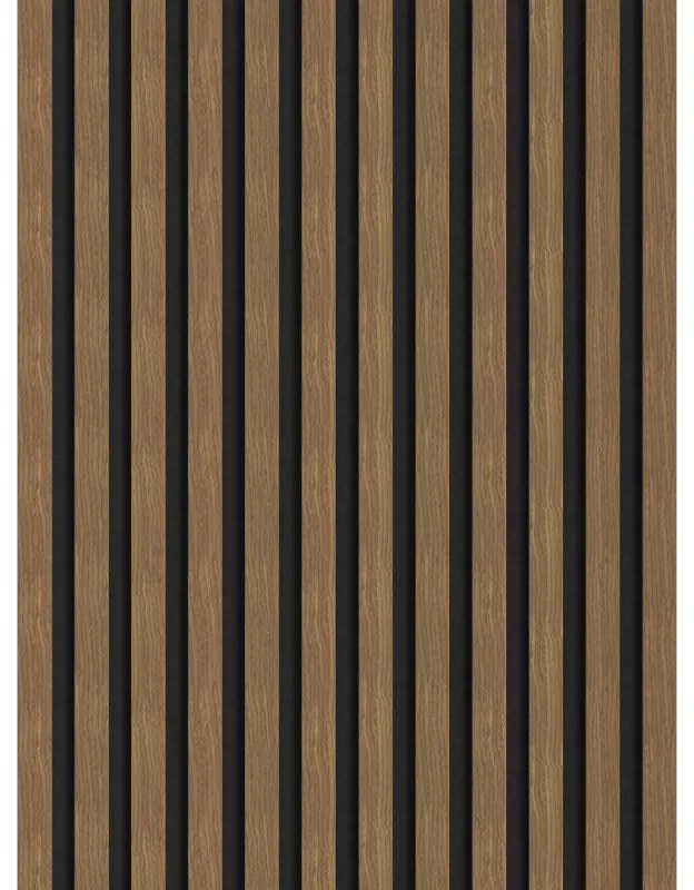 Mexen Lam-F lamele ścienne akustyczne 275 x 30 cm, filc 8 mm, fornir techniczny, Orzech Natural - S105-275307-3015-016