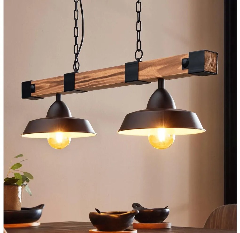 Eglo 44085 - Żyrandol na łańcuchu OLDBURY 2xE27/60W/230V