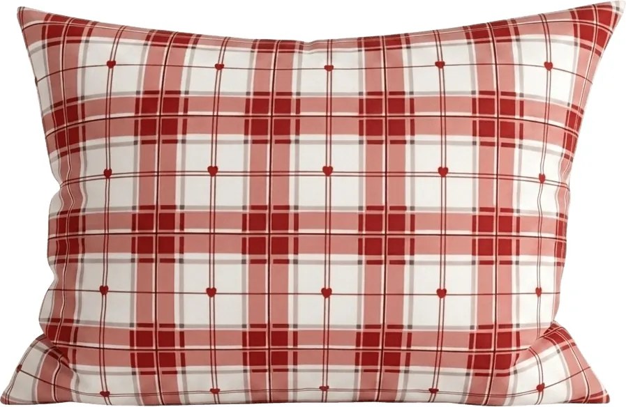 Poszewka na poduszkę z mikrofibry TARTAN HEART 70x90 cm, kolorowy