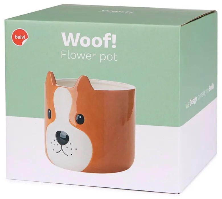 Ceramiczna doniczka ø 13,5 cm Woof – Balvi