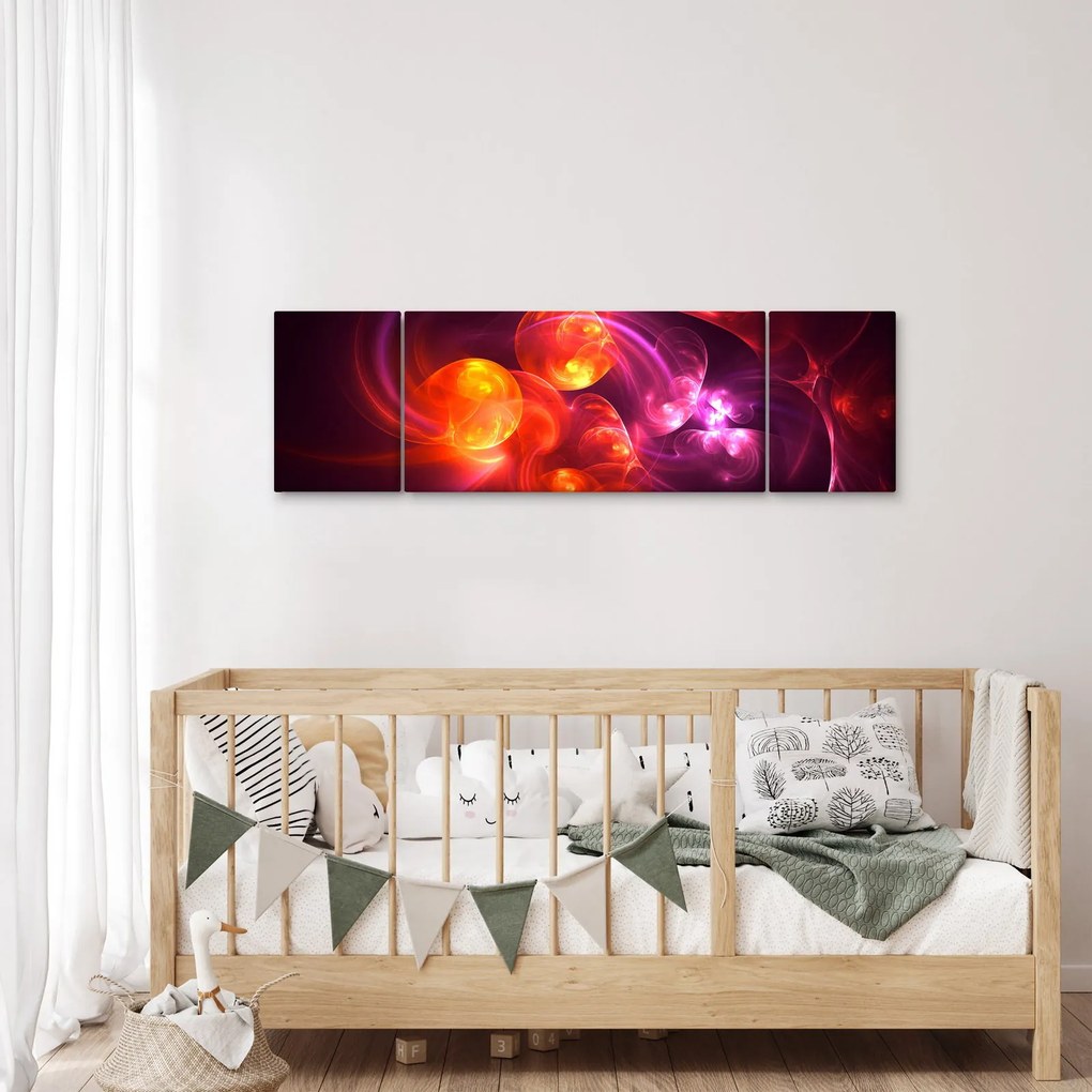 Obraz nowoczesnej abstrakcji (170x50 cm)