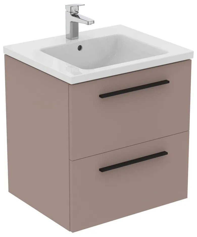 Szarobeżowa wisząca szafka pod umywalkę 60x63 cm i.Life B – Ideal Standard