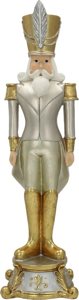 Figurka Dziadek do orzechów 42cm silver gold
