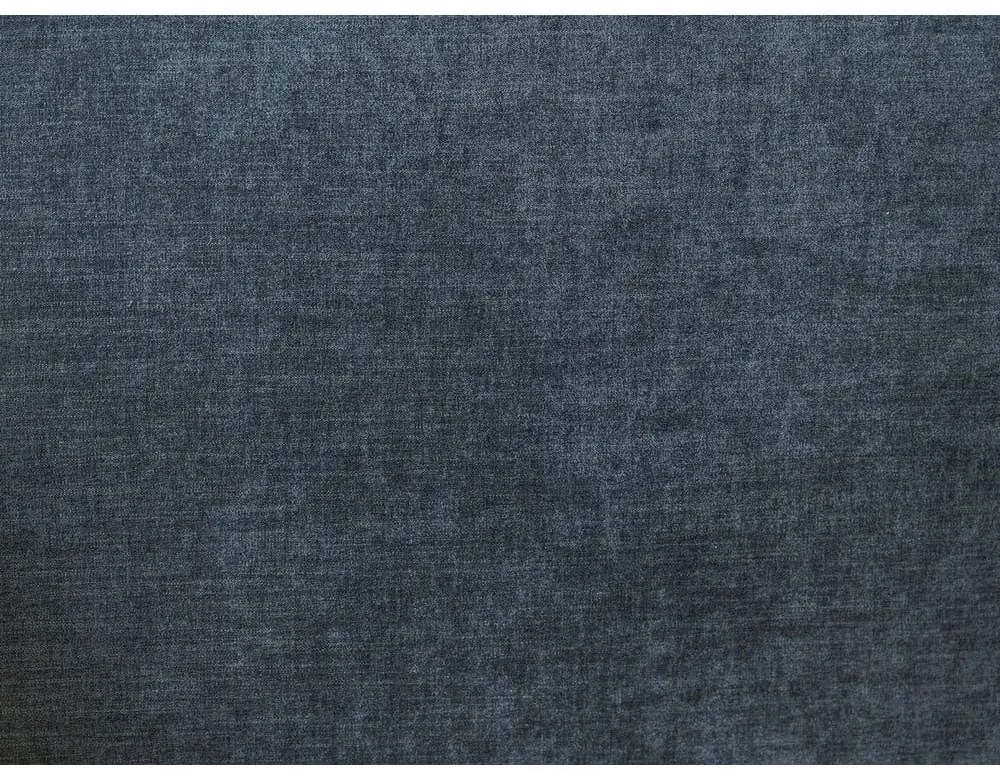 Ciemnoniebieskie tapicerowane łóżko dwuosobowe ze schowkiem i stelażem 180x200 cm Louise – Bobochic Paris