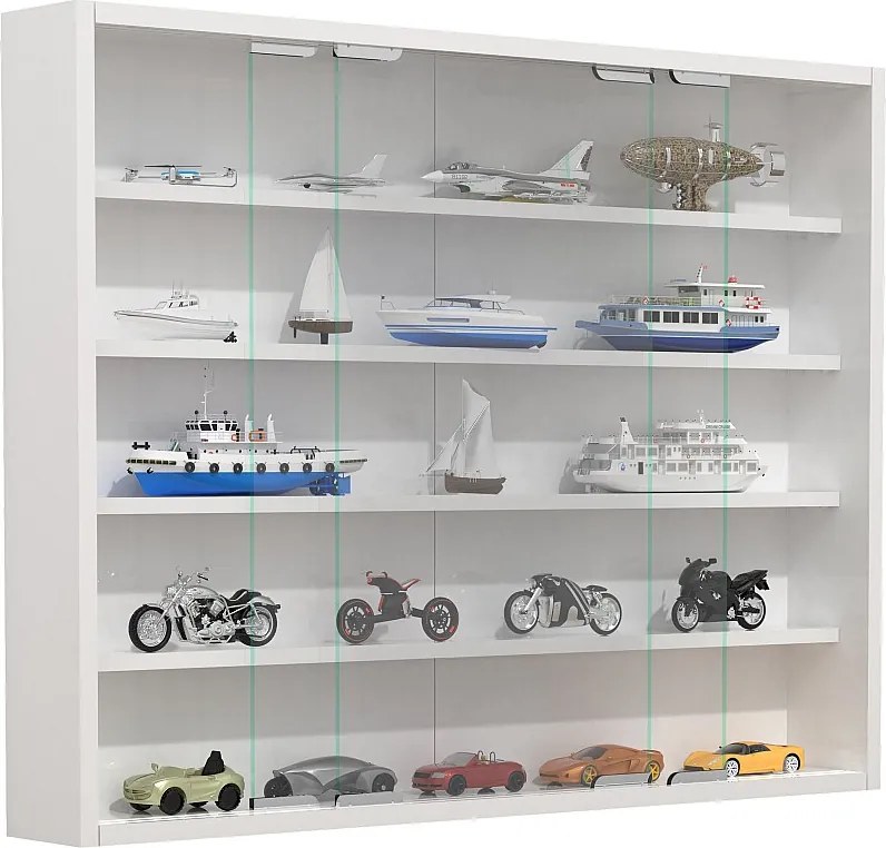 Wiszący wyświetlacz ścienny szafki szklanej Agisa L