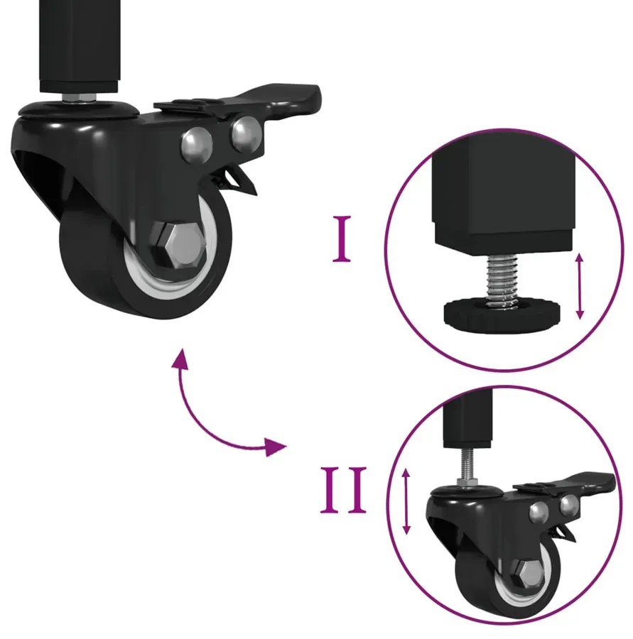 Mobilna szafka kuchenna dąb sonoma A7-Z77
