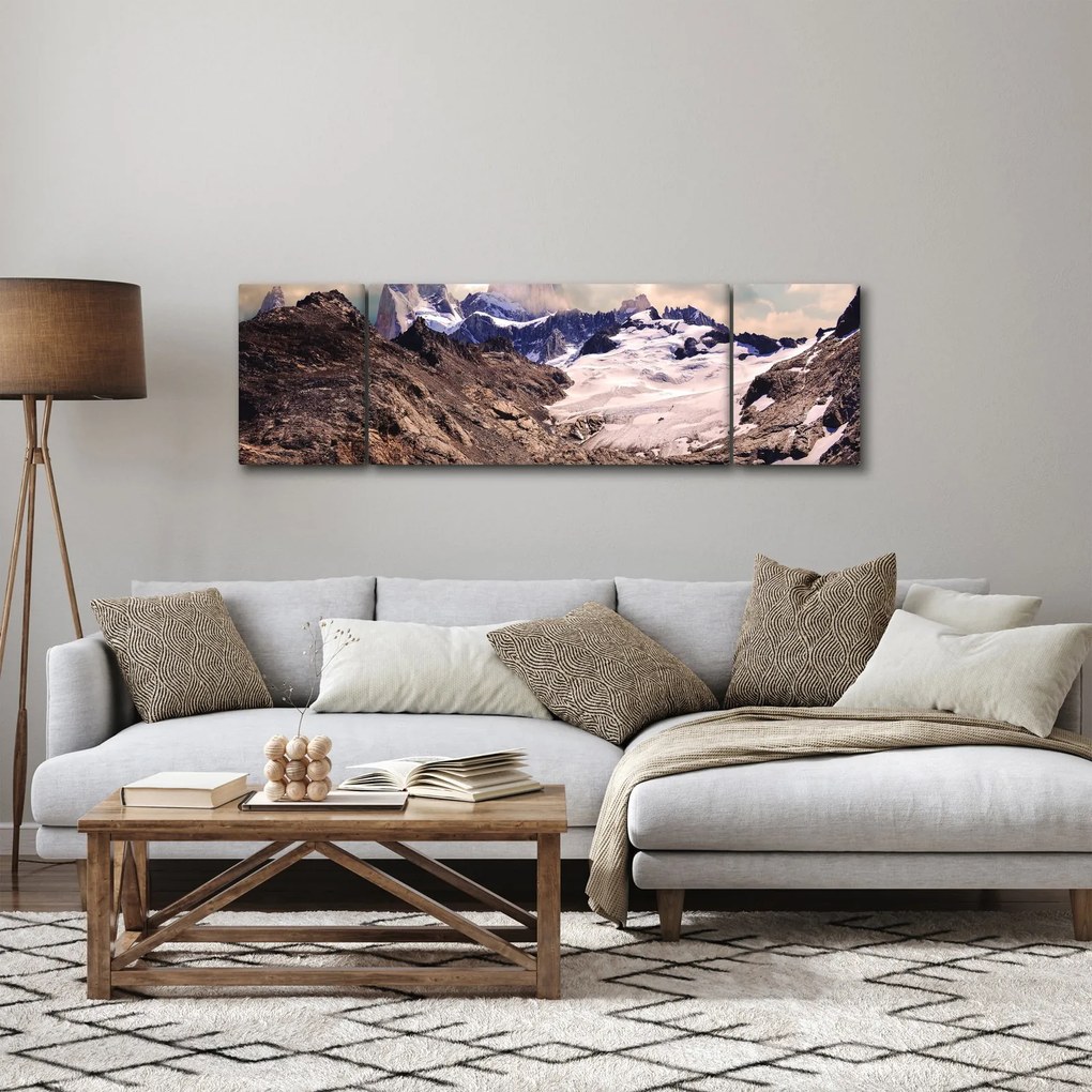 Obraz górskiego jeziora (170x50 cm)
