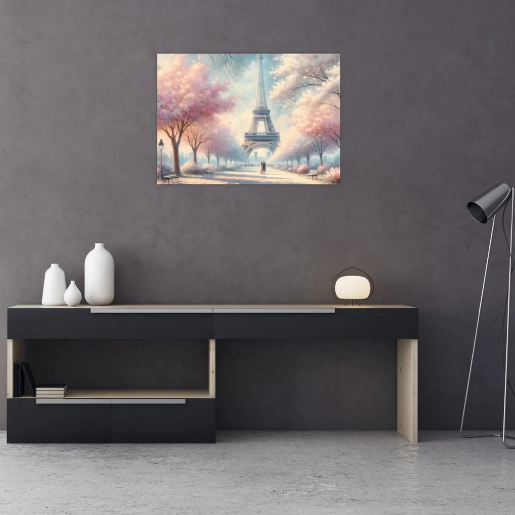 Obraz – Wiosna w Paryżu (70x50 cm)