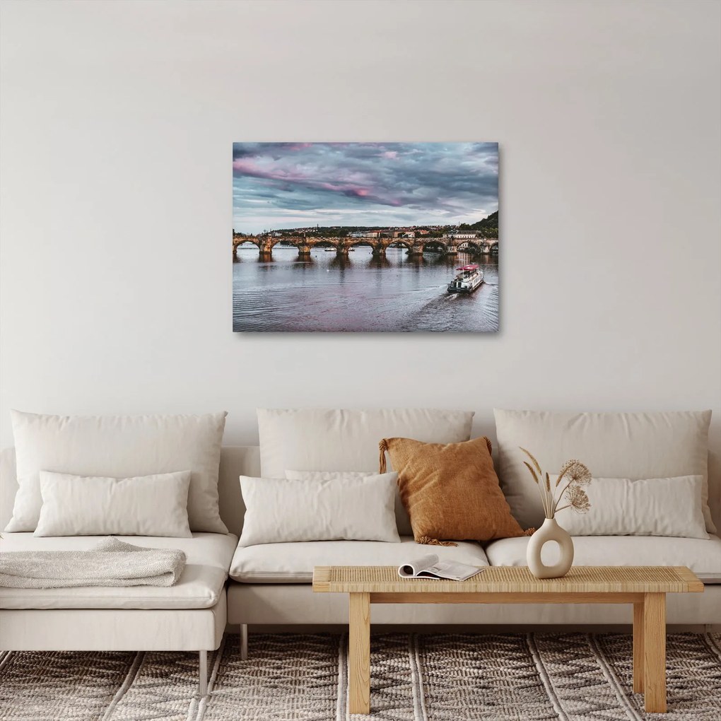 Obraz rzeki Wełtawy (70x50 cm)